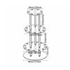 Transparent Countertop Wine Glass Holder Detachable Tiered Stemware