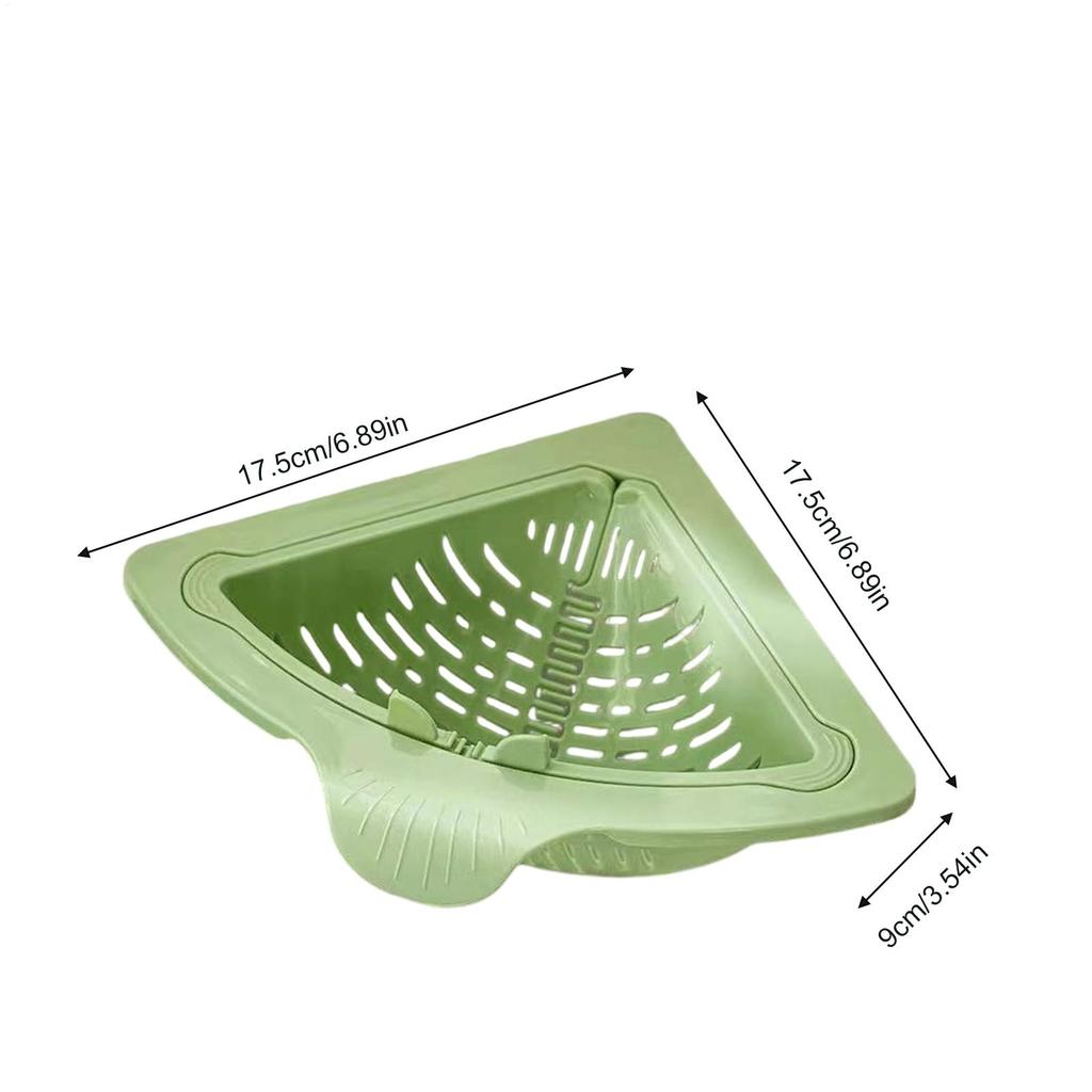 Sink Drain Basket Triangle Vegetable and Fruit Drainage Basket Food Waste Filter Collector Kitchen Storage Organizer Basket
