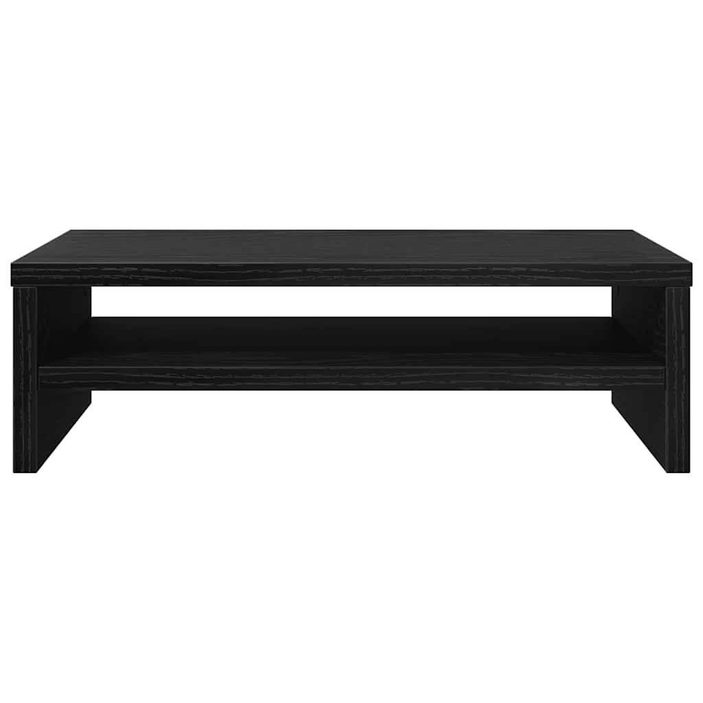 Monitor Stand In Black Oak Finish 42 X 24 X 13 Cm Engineered Wood