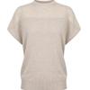 Shop   Women Semi High Neck Simple Raglan Cap Sleeve KniT T shirT Bom Wkn260017 
