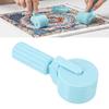 Rhinestone Painting Roller 3D Printed Art Pressing Roller Tool for Crafting Projects Striped Grip Cyan