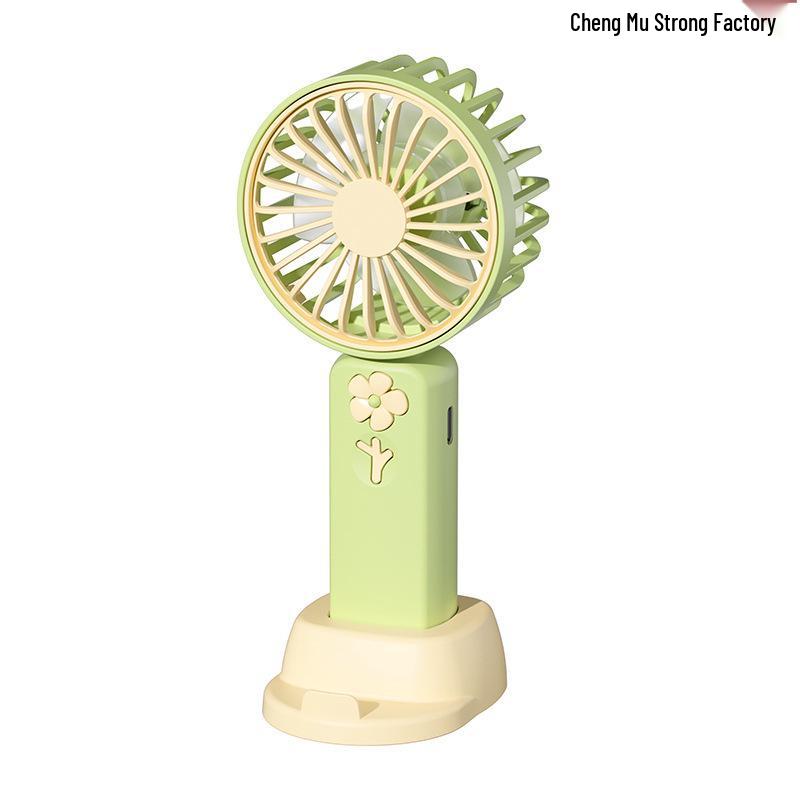 

Portable USB Mini Handheld & Desktop Fan - Silent and Compact for Outdoor & Dorm Use 6*6.5*15cm зелёный