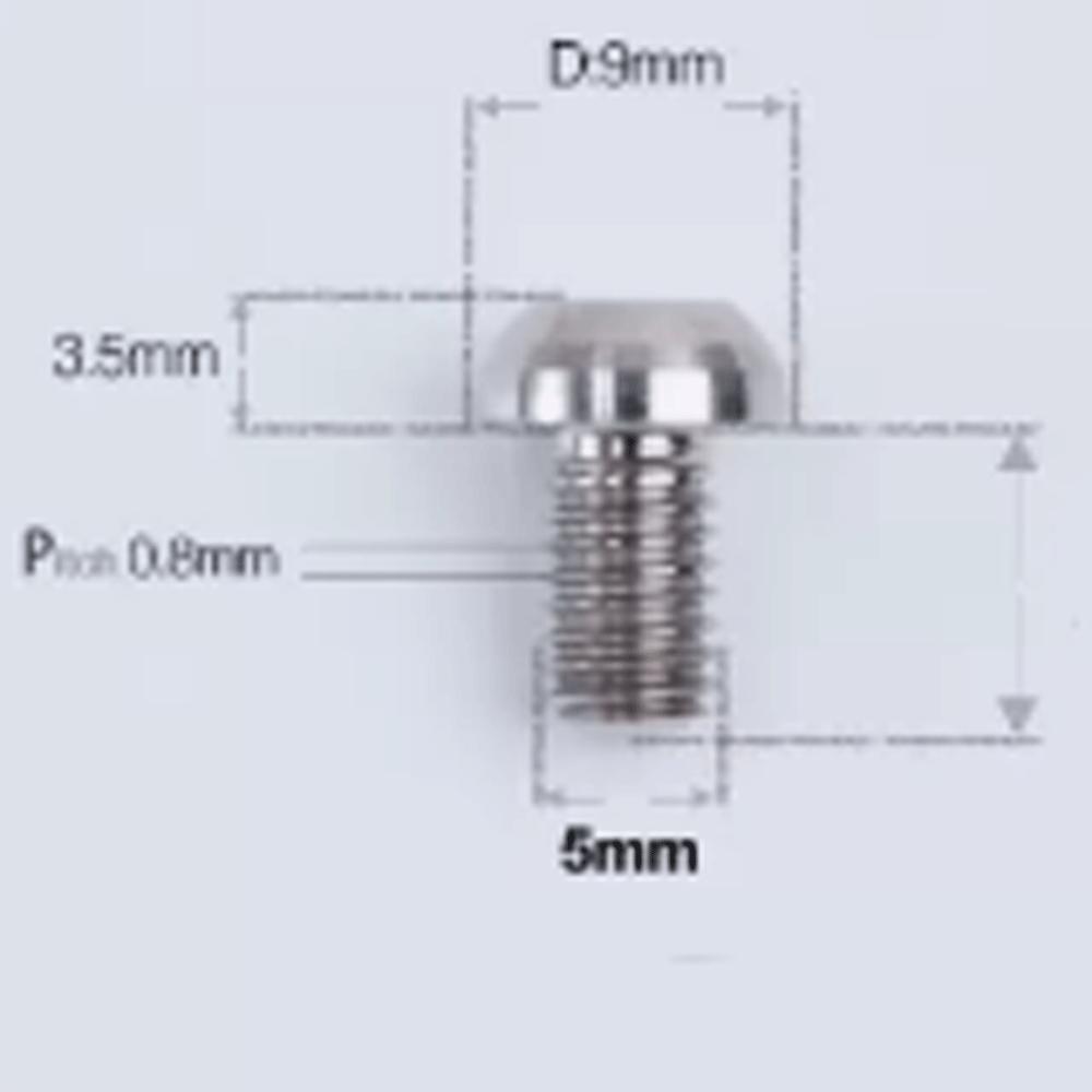 1 PC Various Color M5 X 8 9 10 12 14 16 18 20 25mm GR5 Titanium Alloy A2 Mushroom T25 Torx Head Screw Bolt for Bike DIY