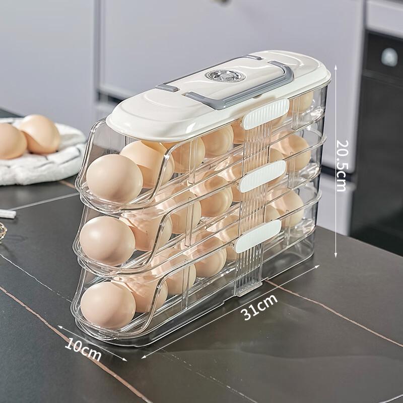 ZISIZ Automatic Rolling Egg Dispenser Box Set