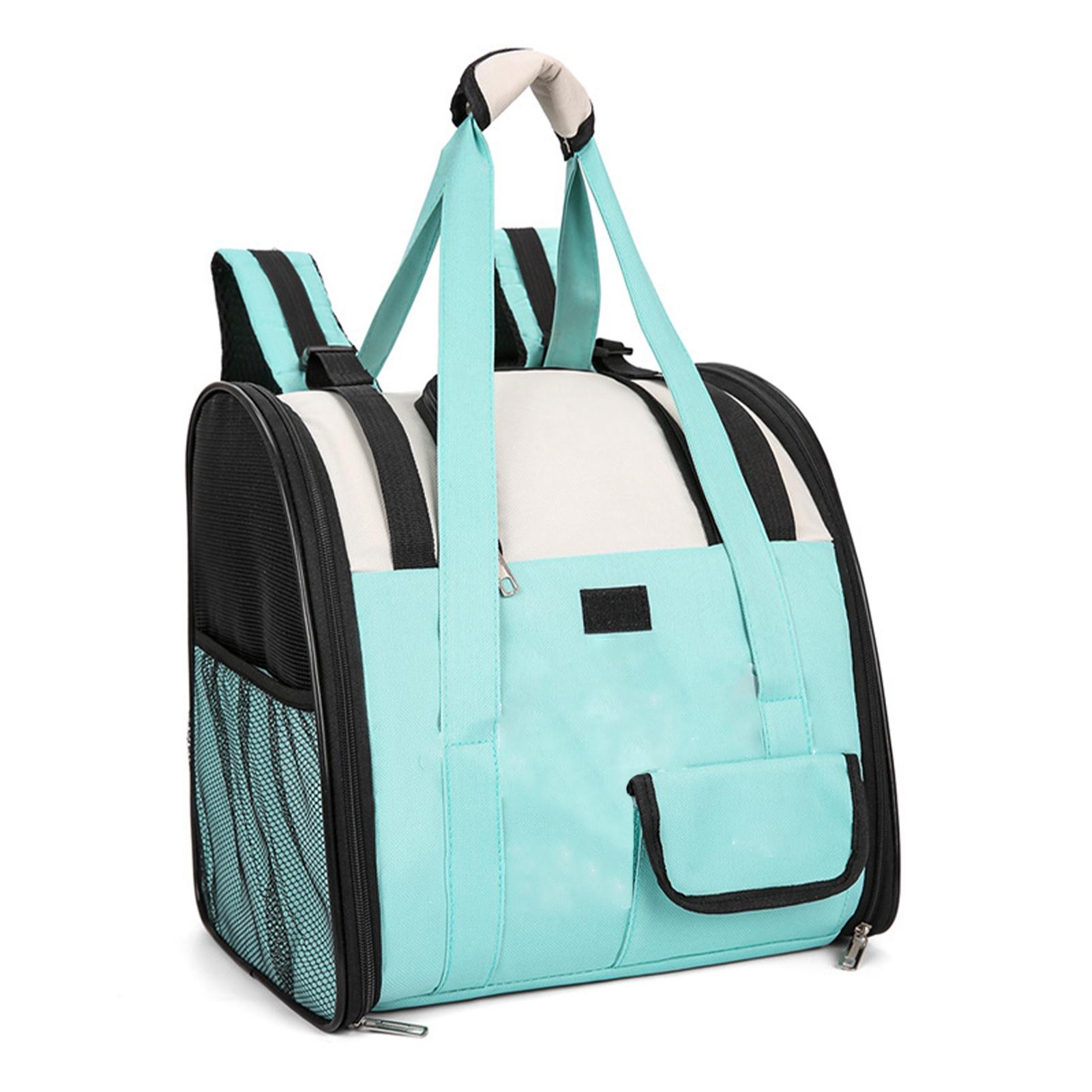 

Pet Backpack Large Capacity Breathable Portable Small Animals Cat Carrier Backpack Handbag for Outdoor Light Green світло-зелений колір