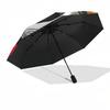 1pc Mr. Bean, Cartoon Automatic Folding Umbrella, Portable Collapsible Design, Casual Outdoor Accessory L1127096