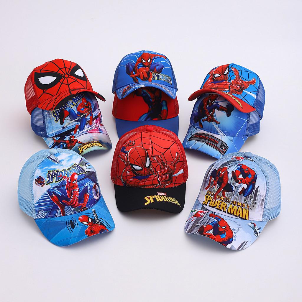 Kids Spider Man Mesh Baseball Hat With Sun Protection And Wind Resistance For Casual Wear
