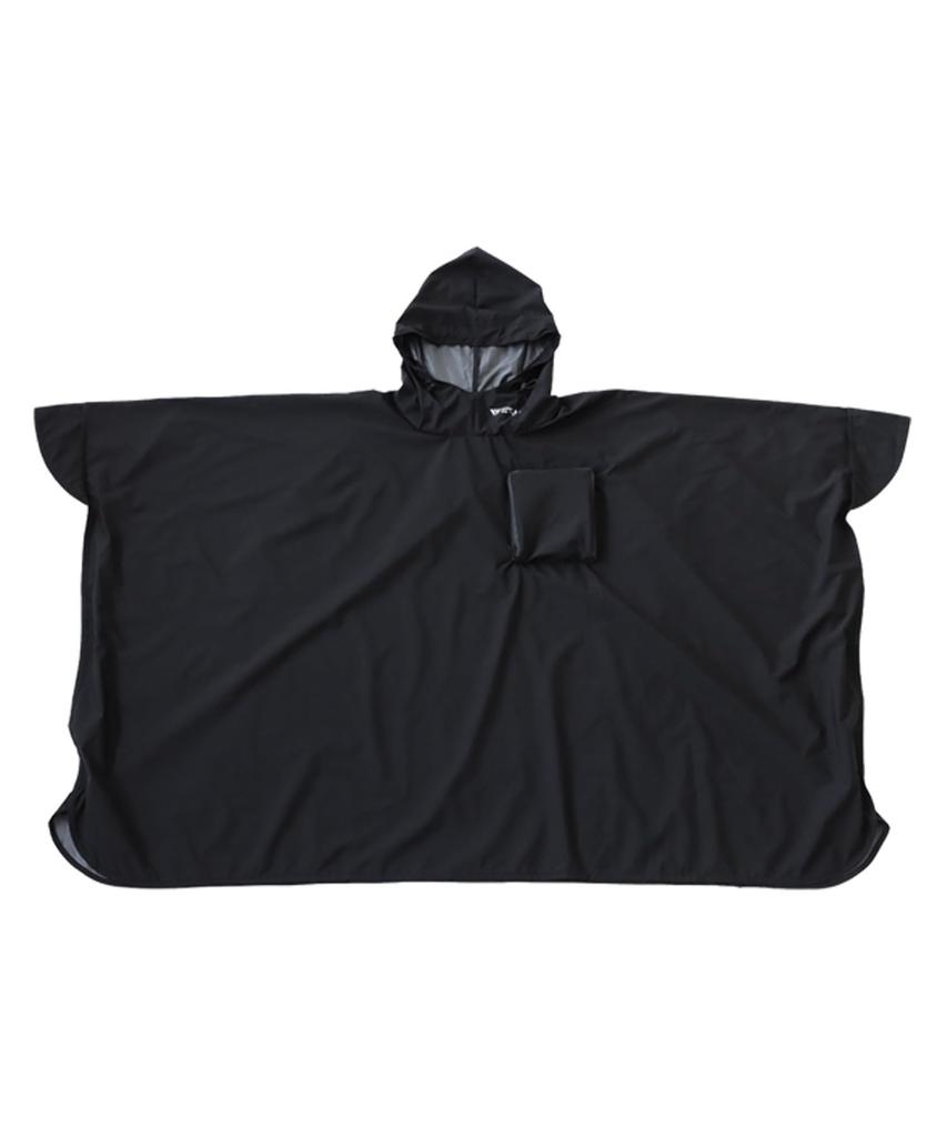 Antiqua Adjustable Sleeve Pocketable Poncho Free Size 05 Black Women's WTC-0002