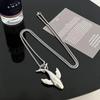 New Whale Animal Woman Necklace Chain Long Men Necklaces Jewelry Pendant Silver Color Classic European Stainless Steel Collares
