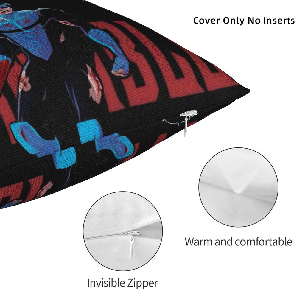 Invincibles Comic Pillowcases Merch Soft Cushion Cover Decoration Throw Pillow Case Cover Chair Multi-Size