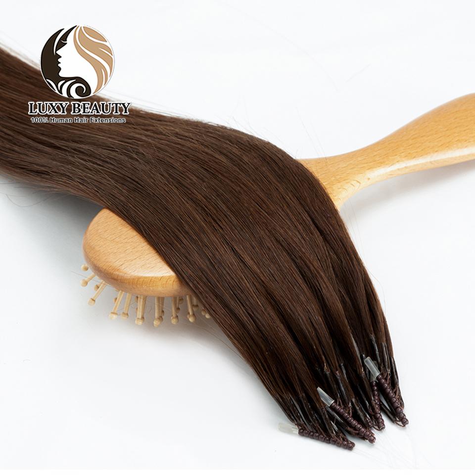 Extensiones de Cabello Humano de Micro-Cuentas 8D Anillo de Silicona Nano Extensiones de Cabello Invisibles Mini Cuentas de Silicona Negro Marrón Rubio Cabello Humano