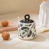 Flower and Bird Ceramic Salt Jar Seasoning Jar Kitchen Salt Shaker Sugar Seasoning  Pepper Powder Jars Kitchens Accessories