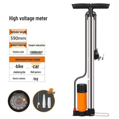Stainless Steel High Pressure Bicycle Pump