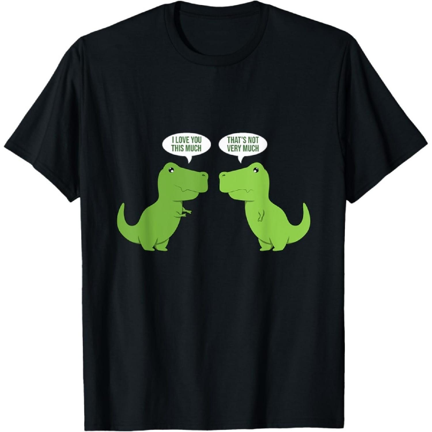 

funny cute T-Rex - dinosaur - funny text - humour - happy T-Shirt XXXXXL чорний