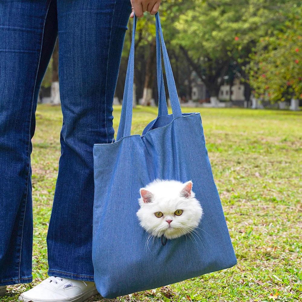Pet Cat Carrier Bag Canvas Portable Bees Shoulder Carrier For Dogs Backpack Out Travel Backpack Outdoor Dog Lion Carrier Bag