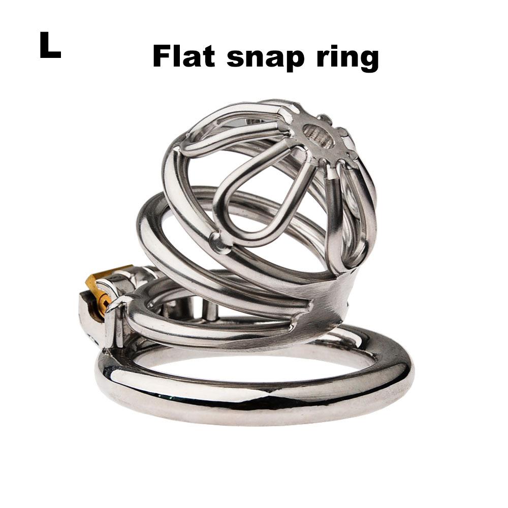 Latest Design Stainless Steel Male Chastity Device Cock Cage with Arc Penis Ring Sex Toys for Men Urethral Lock Adult Game Toy