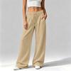 Women's Casual Loose Fit Wide Leg Pants with Pockets Comfortable Winter Long Trousers