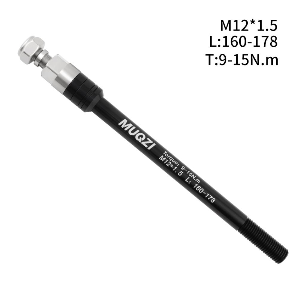 Aluminum Alloy Bike Thru Axle Trailer Hitch Adapter M12x1.0/1.5/1.75 Thread Black Thru Axle Riding Platform