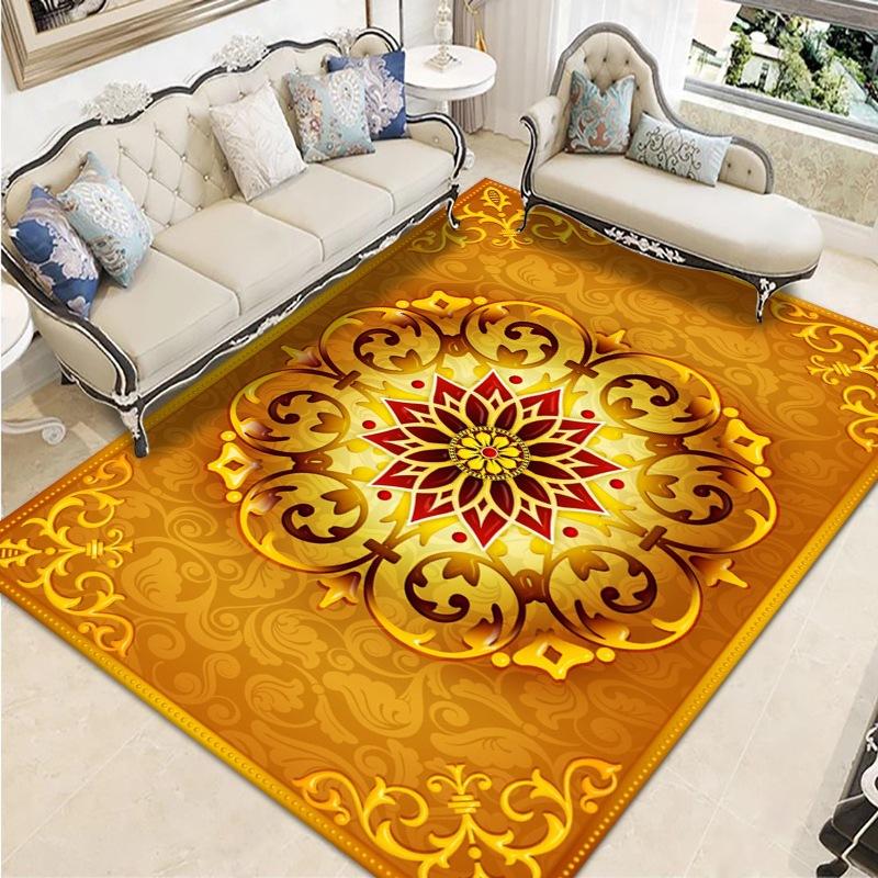 Printed Chinese Carpet, Classical Living Room Home Carpet, Bedroom Coffee Table Floor Mat Study Window Large Area Carpet