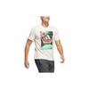 adidas T Shirts Men's White Crew Neck Moderate Straight Fit HE2309
