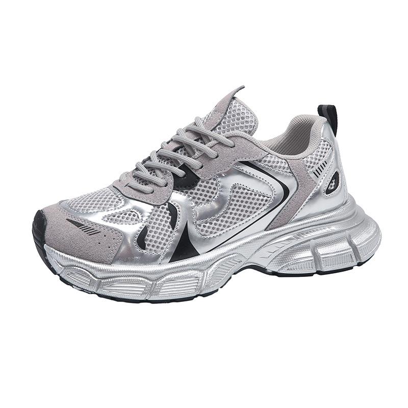 New Dad Shoes for Women's Spring Student Sports Running Shoes Casual Shoes Thick Sole Height