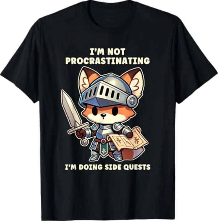 I m Not Procrastinating I m Doing Side Quests Gamer T-Shirt 3XL