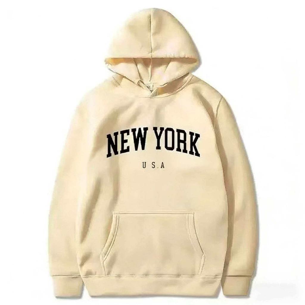 Men's and Women's Hooded Fashion Letter Trend Pattern Sweatshirt Loose Casual Jumper Sportswear