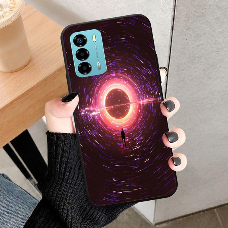 For ZTE Blade V40 Vita Case 8045 6.75" Animal Cartoon Soft Silicone Funda for ZTE Blade V40 Vita Phone Cover V40Vita Black Coque