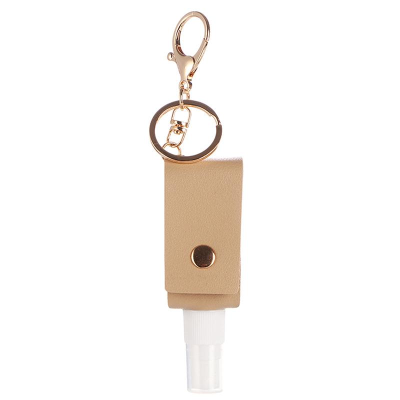 30 ml Handdesinfektionsmittelflasche Mini Hände Hydroalkoholisches Gel Flasche PU Leder Schlüsselanhänger Mini Seifenspender Wiederverwendbare Aufbewahrungsflasche