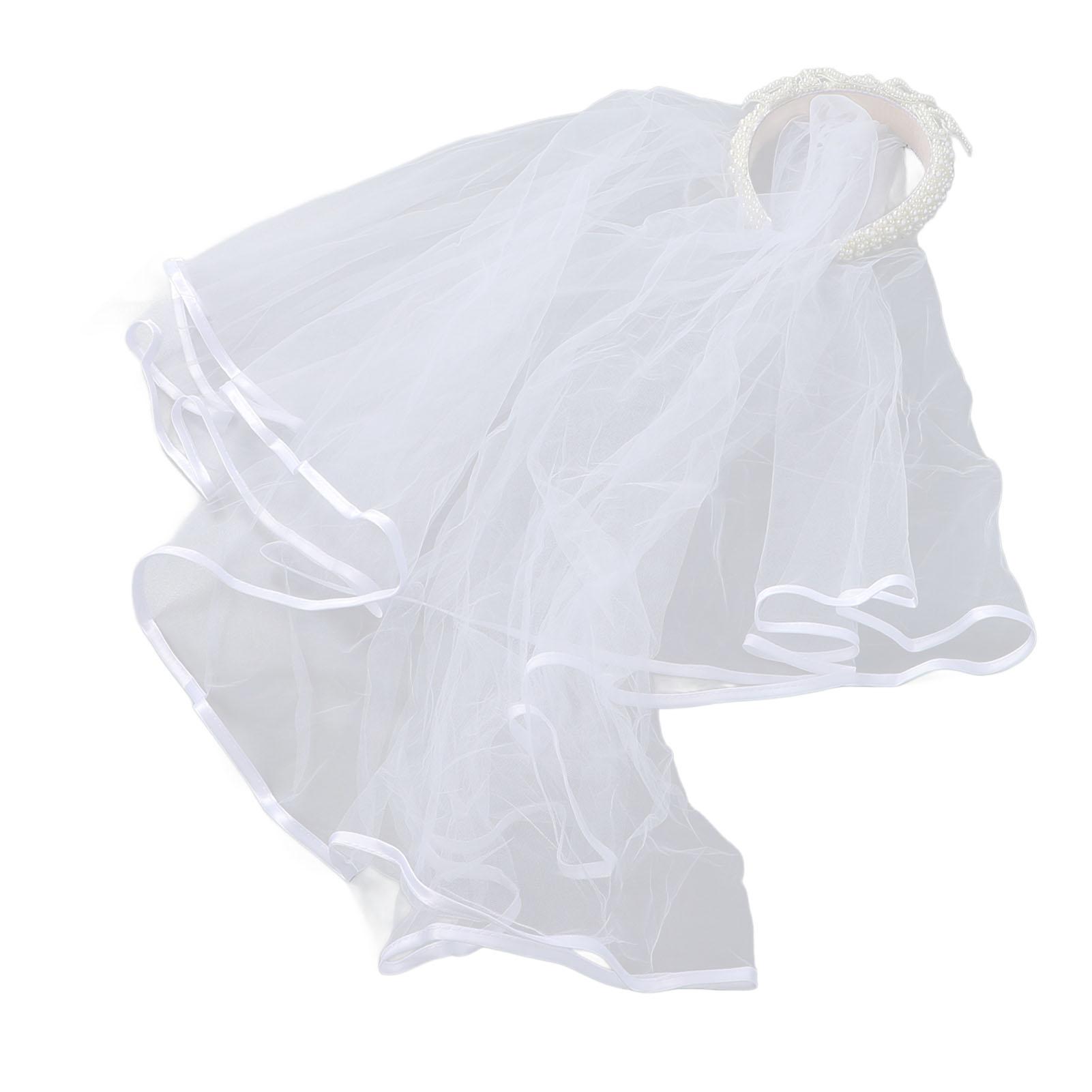 

Свадебная фата, повязка на голову с искусственным жемчугом, аксессуары для волос, инструмент для нейл-арта, реквизит для фотосъемки