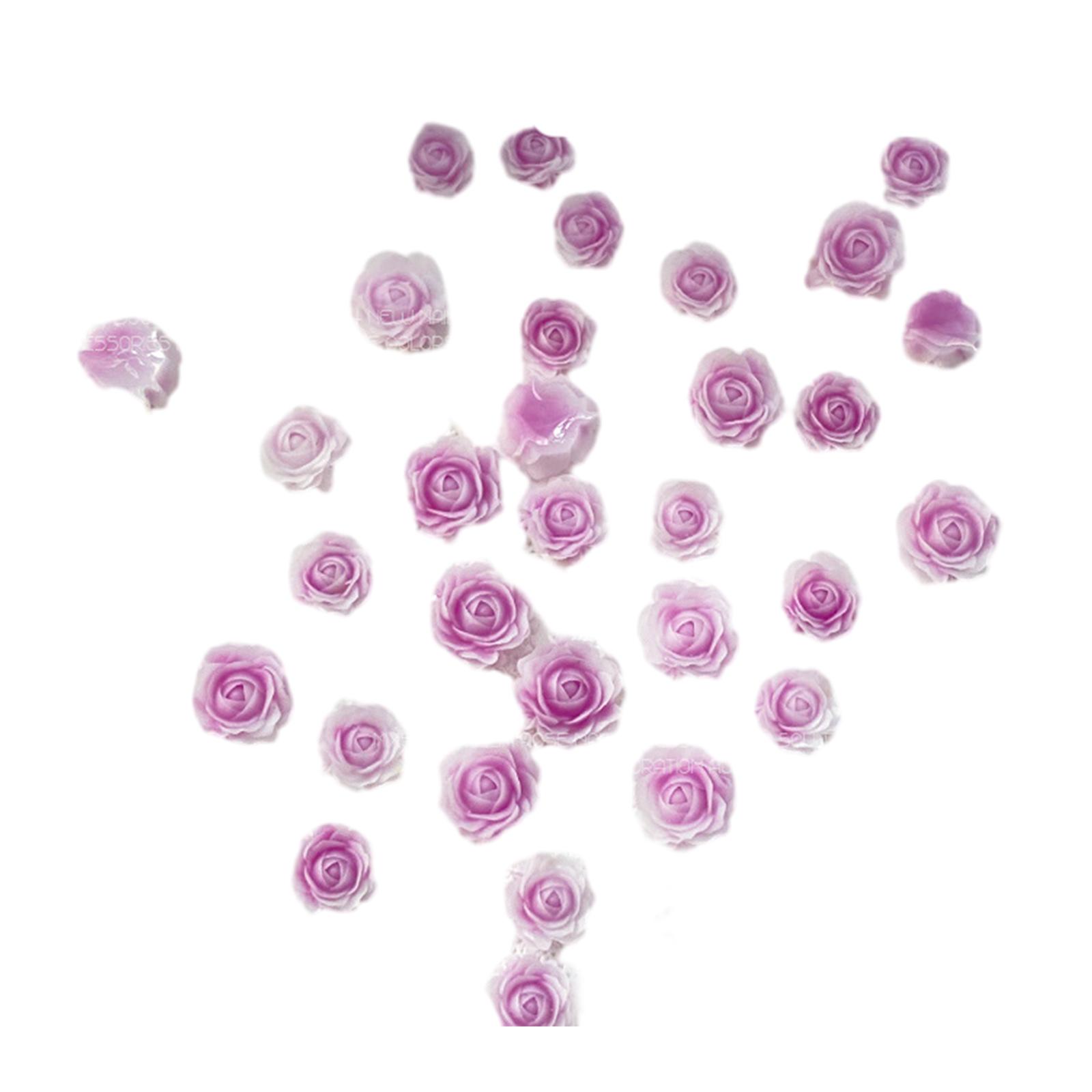 

50 шт. смоляных розовых украшений для ногтей, 3D-подвески для ногтей, изысканный дизайн для маникюра своими руками 5