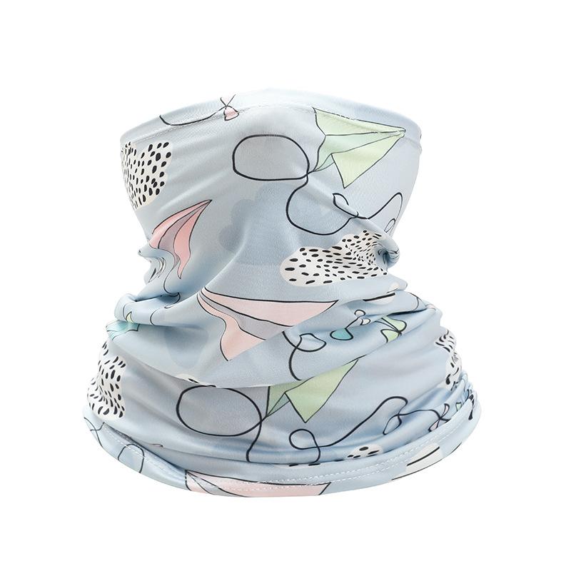

Children Ice Neckerchief Face Neck Sunshade Collar Gaiter Bandana Scarf Sports Headwear Scarves Dustproof Outdoor Fishing Scarf