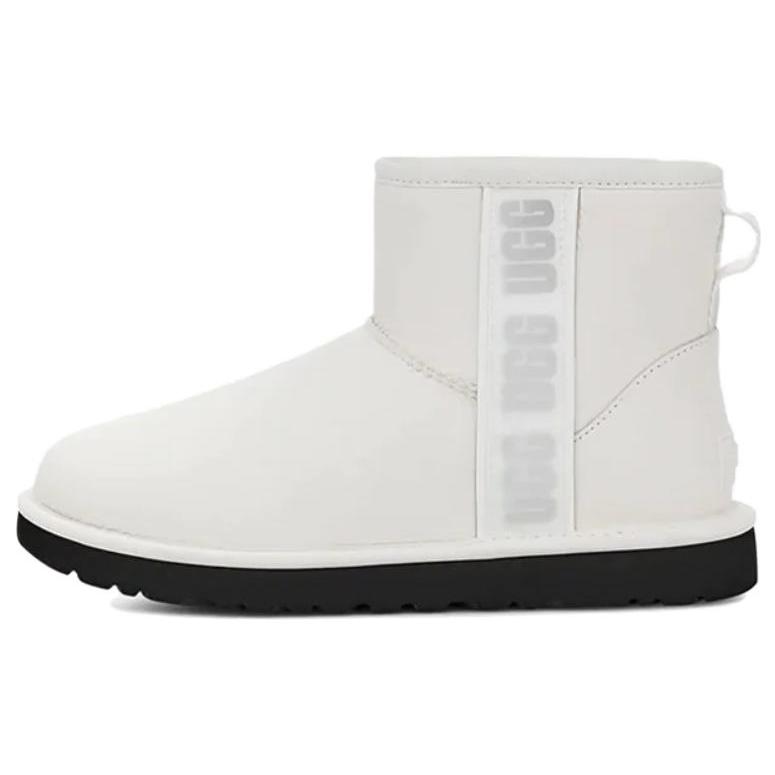 New UGG Classic Mini Side Logo Boot Ultra Matte White Women's 1133490-UMWH