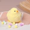 Handmade Yellow Big Chicken Plush Silicone Squishy Pinching Toys Cute Hen Chicks Taba Squeezing Toy Fuzzy Release Hand Stress