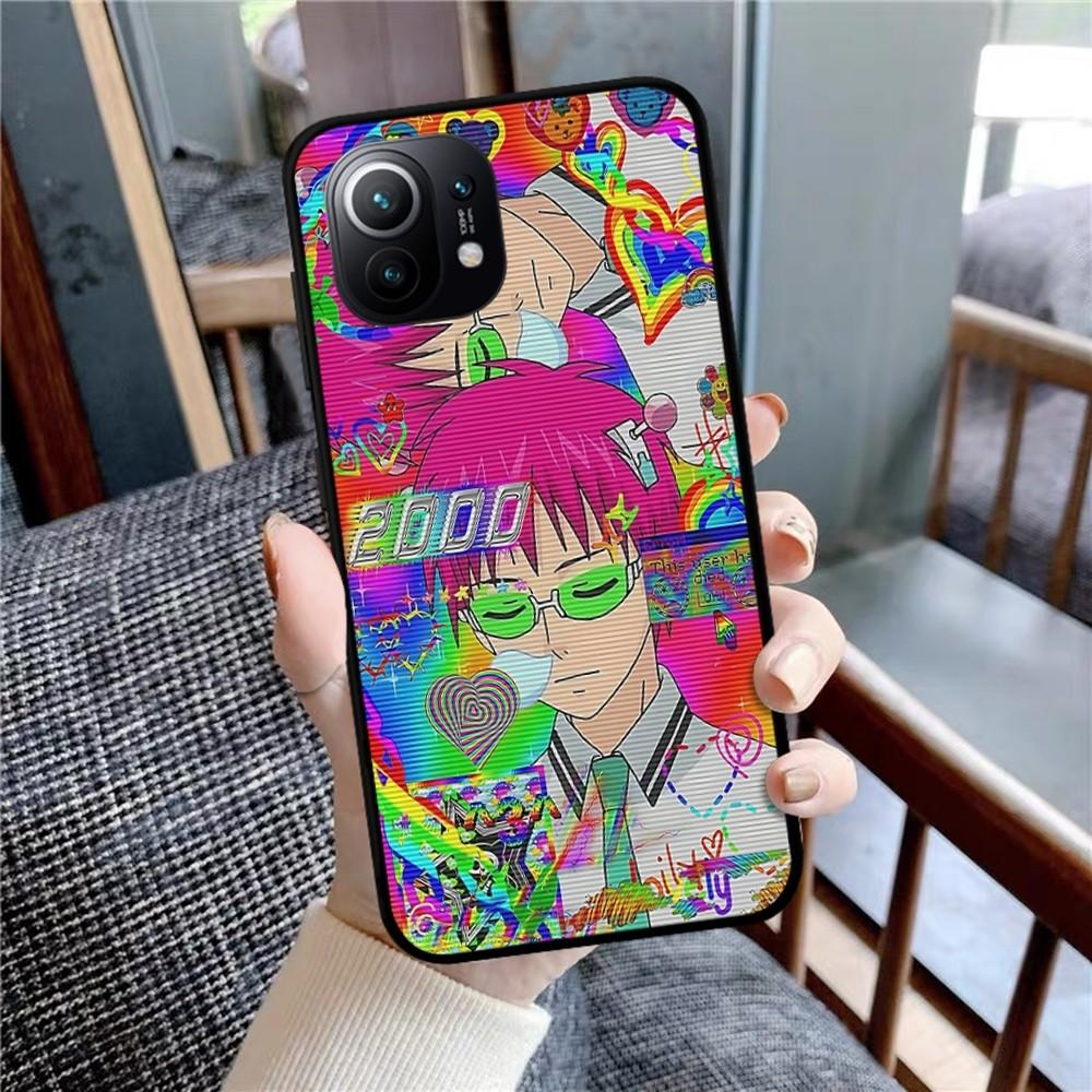 Saiki Kusuo No Psi Nan Phone Case For Xiaomi Mi 5X 8 9 10 11 12 Lite Pro 10T PocoX3pro PocoM3 Note 10 Pro Lite
