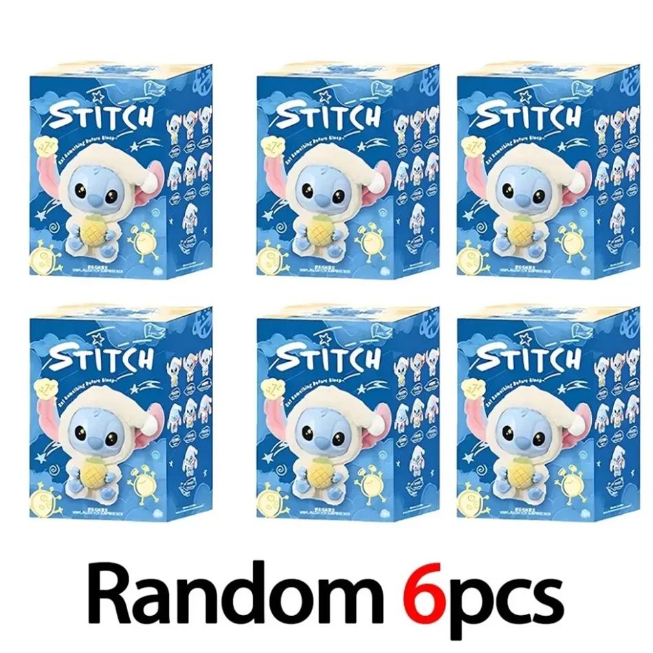 Eat Stitch Something Before Sleep Series Blind Box Toy Mystery Box Anime Figure Stitch Doll Pendant Ornaments Kid Christmas Gift