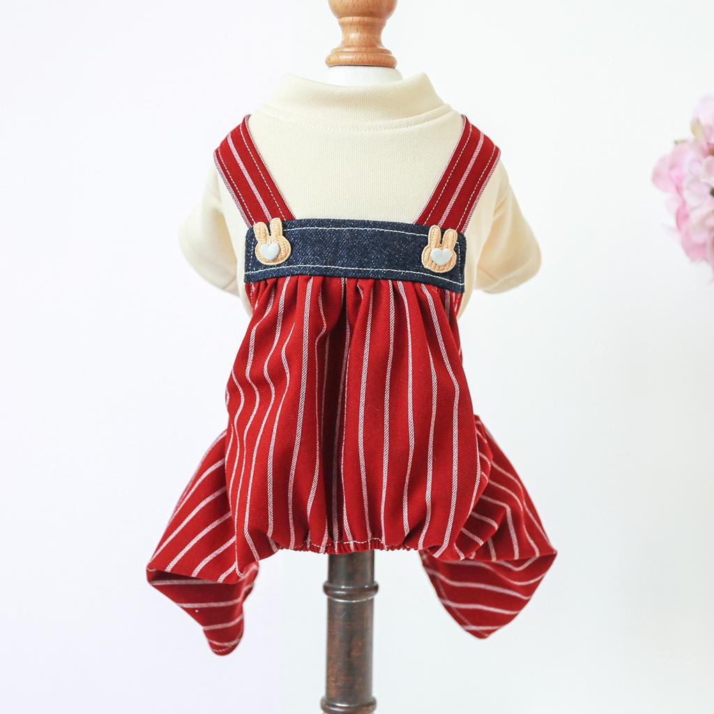 PETCIRCLE Pet Circle Dog Quad Pet Clothing Clothing Corduroy Good Friends Overalls Collection