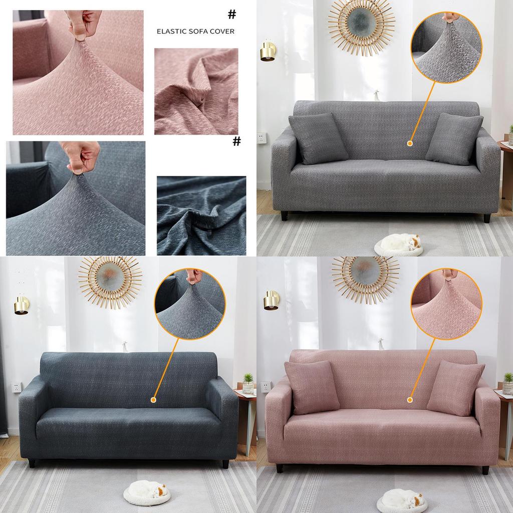 Luxurious Soft Sofa Cover For 1/2/3/4 Seater Wrinkle Resistant And Stretchable Slipcover