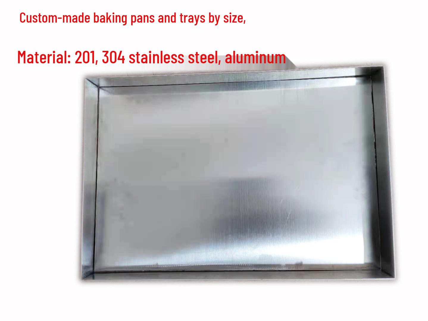 Square Stainless Steel Cake Pan - Thickened, High Temperature Resistant