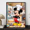 Disney Diamond Painting Kit DIY Round Home Wall Decor Adult Handmade Gift Mickey Baking Cake Art