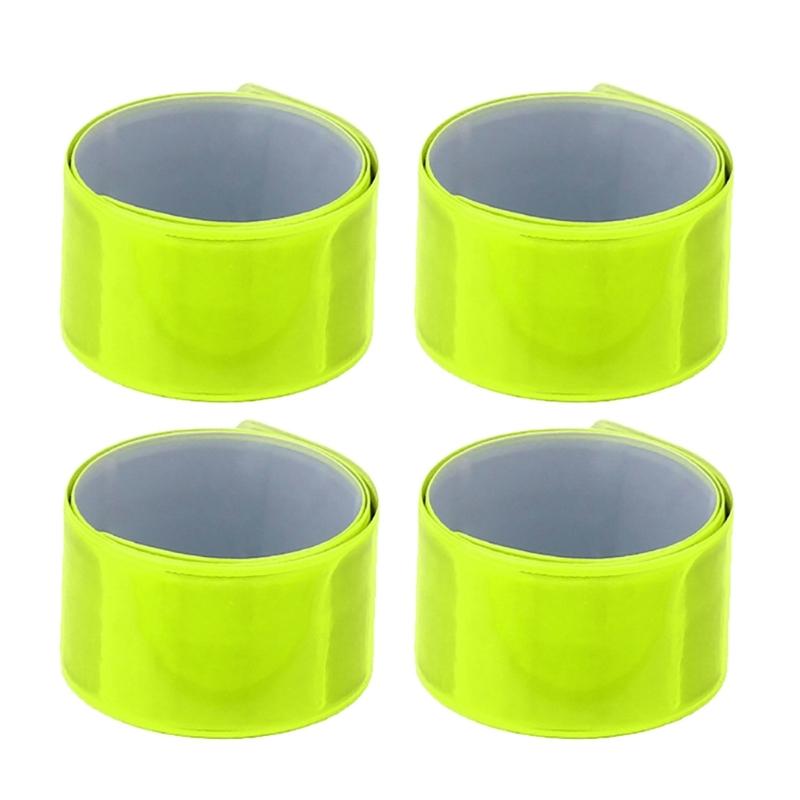 Reflective Running Wristbands High Visibility Elasticated Ankle Bands Reflective Armbands Safty Gear for Cycling Walking