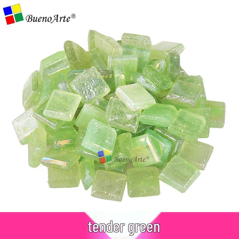 260 Stück 1 cm Transparente Eisjade Mosaik Glasperlen für DIY Kerzenhalter Basteln