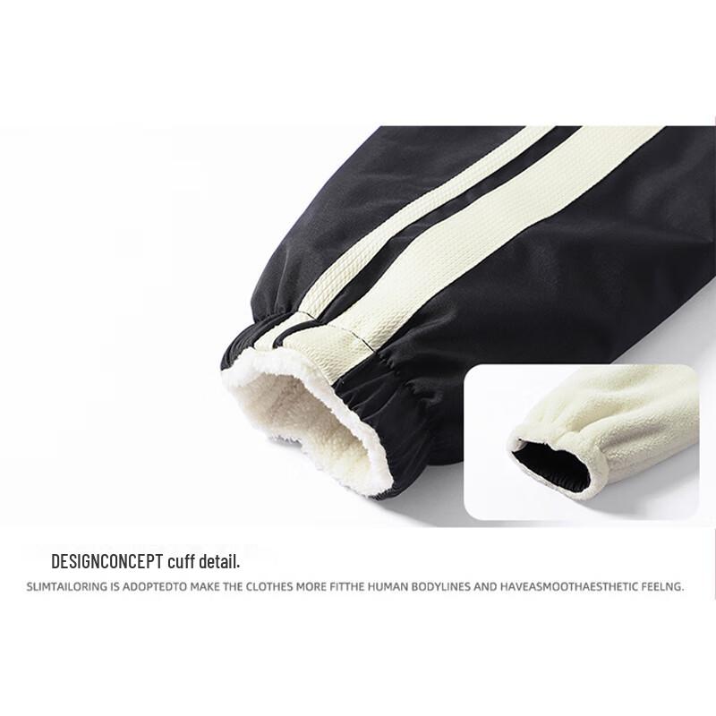 NASA MARVEL Herren Winterjacke mit Kapuze und Fleecefutter