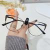 Anti Blue Light Glasses Cat Eye Vintage Diamond Metal Frame Women Optical Flat Mirror Eyewear