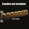 Candle Lamp Display Stand Inlaid Gem Tantric Candlestick Buddhist Wedding Altars Indoor Desktop Decoration Candles Not Included