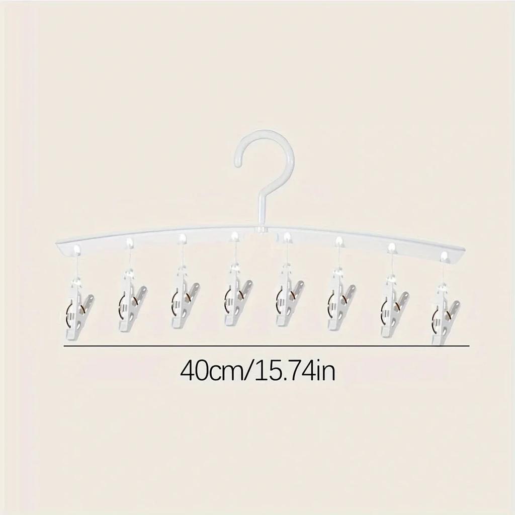 1pc-Laundry Clothes Hanger, Clothes Hanger,hat Clothes Hanger with Clip, Rotatable Portable Clothes Hanger