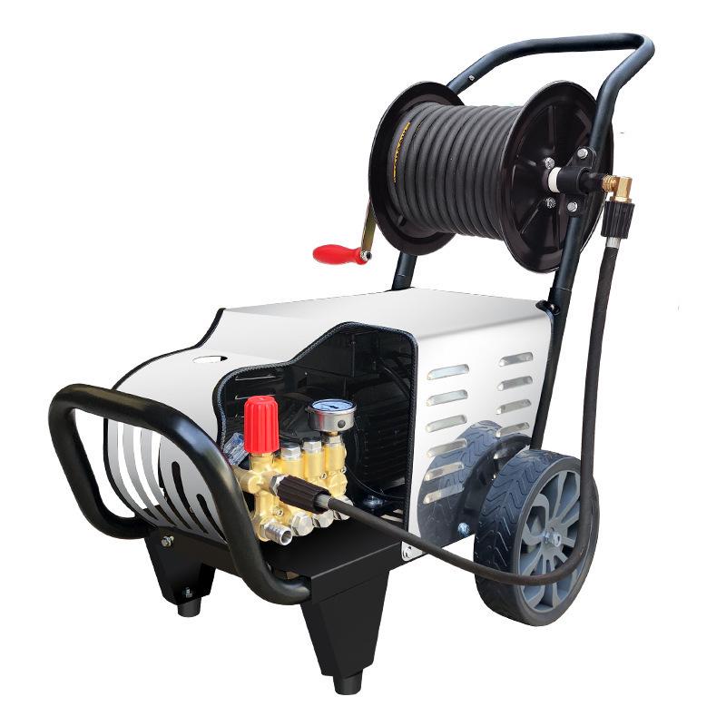 High-Power 220V/380V Commercial Car Wash Machine with Hose Reel for Shop or Farm
