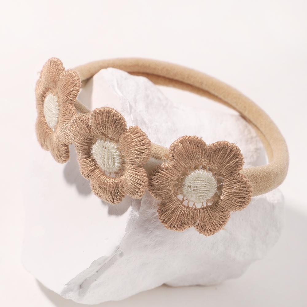 Cute Flowers Headband for Baby Girls Elastic Soft Newborns Butterfly Bows Hair Band Infant Hair Accessories