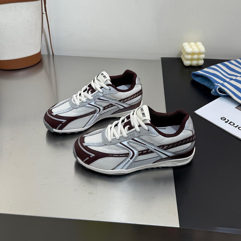 Look Good~ Lan Cabinet Breathable Mesh Inner Height Increase German Training Shoes Women's 2025 Autumn New Models Show Feet Small Sports Forrest Gump