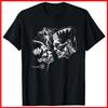 Retro Frankenstein Monster und Braut Halloween Romantischer Kuss Schwarzes T-Shirt S-5XL